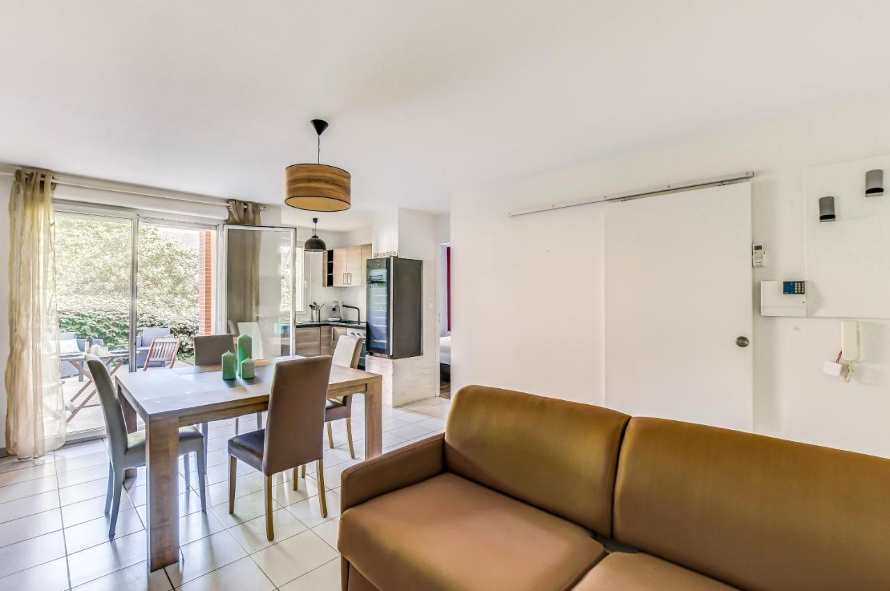 T2 Jardinet Avec Piscine, Parking Et Tennis Тулуза Экстерьер фото